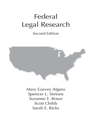 cover image of Federal Legal Research